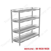 4-storey Stainless Steel Shelf