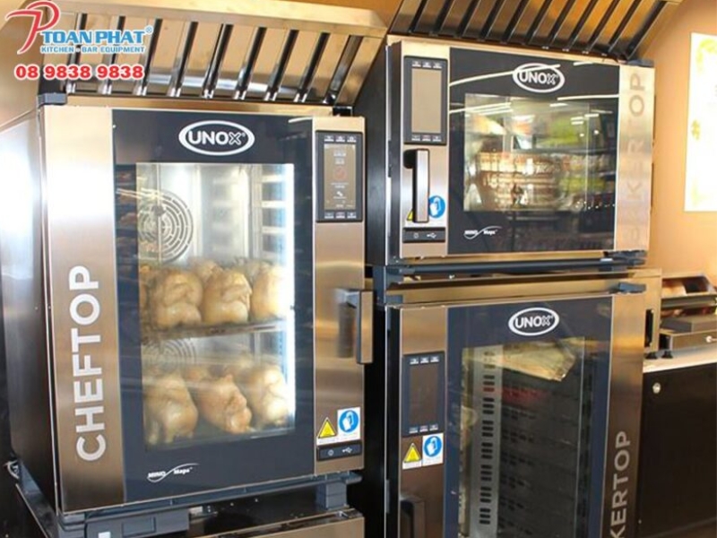 DỰ ÁN THI CÔNG BẾP NHÀ HÀNG - CHUỖI QUÁN BỤI 4 Lò nướng đa năng UNOX