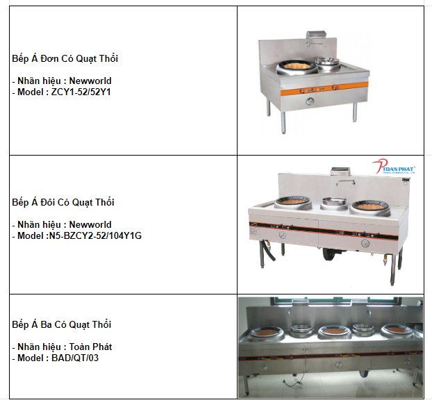 2-5 Bếp Á có quạt thổi