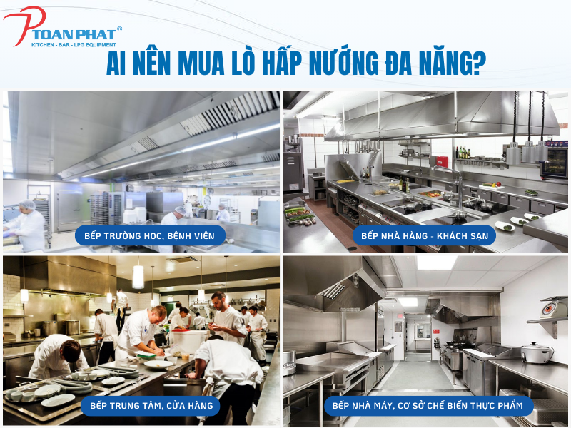 LÒ HẤP NƯỚNG ĐA NĂNG 16 KHAY UNOX XEBC-16EU-E1R ONE 3 Đối tượng của lò hấp nướng đa năng 16 khay Unox XEBC-16EU- E1R ONE