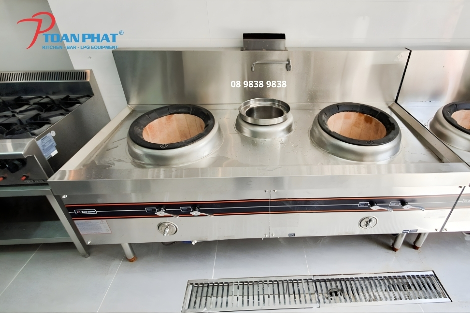 Bếp á 2 họng có quạt thổi