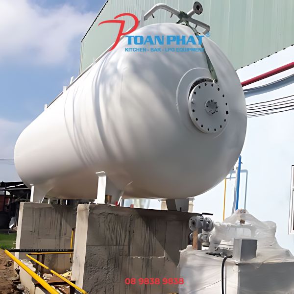 TOÀN PHÁT THI CÔNG HỆ THỐNG GAS - BỒN GAS CHO NHÀ HÀNG KHÁCH SẠN 9 Bồn Gas công nghiệp do Toàn Phát thi công