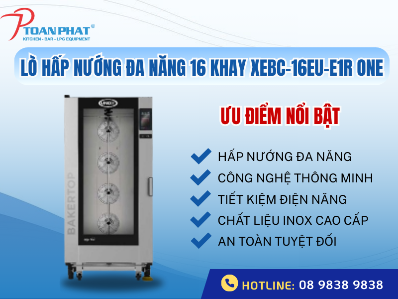 LÒ HẤP NƯỚNG ĐA NĂNG 16 KHAY UNOX XEBC-16EU-E1R ONE 2 Ưu điểm của lò hấp nướng đa năng 16 khay Unox XEBC-16EU-E1R ONE