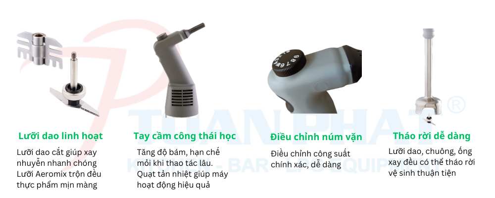 Máy xay trộn cầm tay Robot Coupe Mini MP 160V.V 9 May xay tron cam tay 1