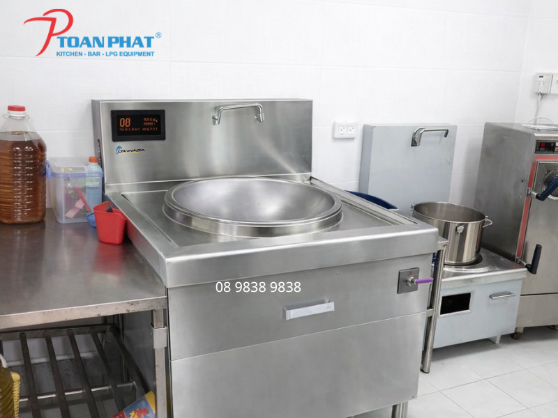 Các mô hình quán sử dụng bếp Á điện từ  đơn liền chảo Okinaga hiệu quả
