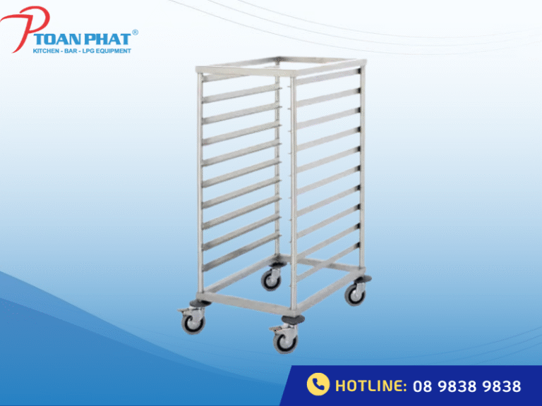 Tiêu chí chọn mua xe đẩy khay cơm, khánh bánh inox