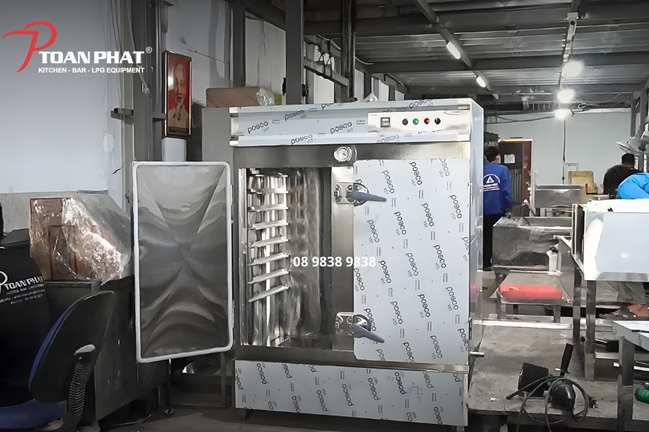TỦ CƠM CÔNG NGHIỆP 100 KG 4 Tủ cơm công nghiệp 100kg