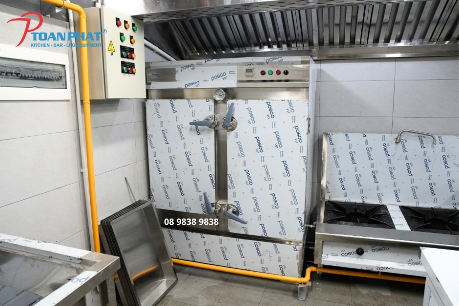 TỦ CƠM CÔNG NGHIỆP 100 KG 5 Tủ cơm công nghiệp 100kg phù hợp với mô hình nào