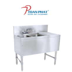 BÀN CHẬU RỬA ĐÔI CÓ KHAY ÚP LY CHÉN
