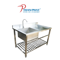BÀN CHẬU RỬA ĐƠN CÓ KỆ SONG