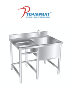 CHẬU RỬA ĐƠN CÓ LỖ XẢ RÁC