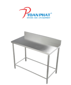 BÀN INOX 1 TẦNG CÓ GÁY