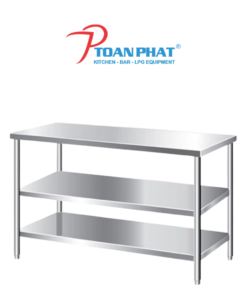 BÀN INOX 3 TẦNG