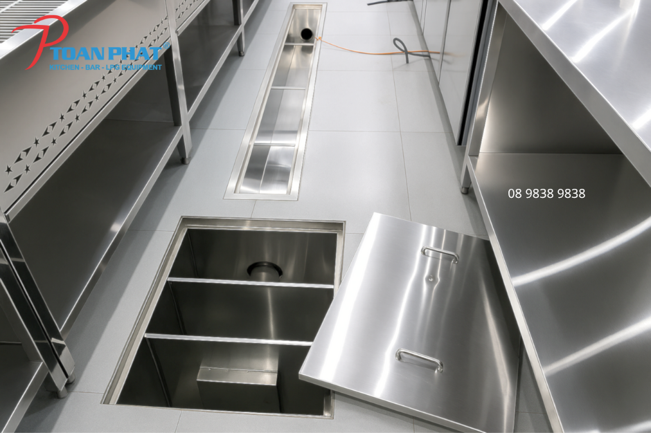 BỂ TÁCH MỠ INOX TOÀN PHÁT 12 Bể tách mỡ cho nhà hàng, khách sạn