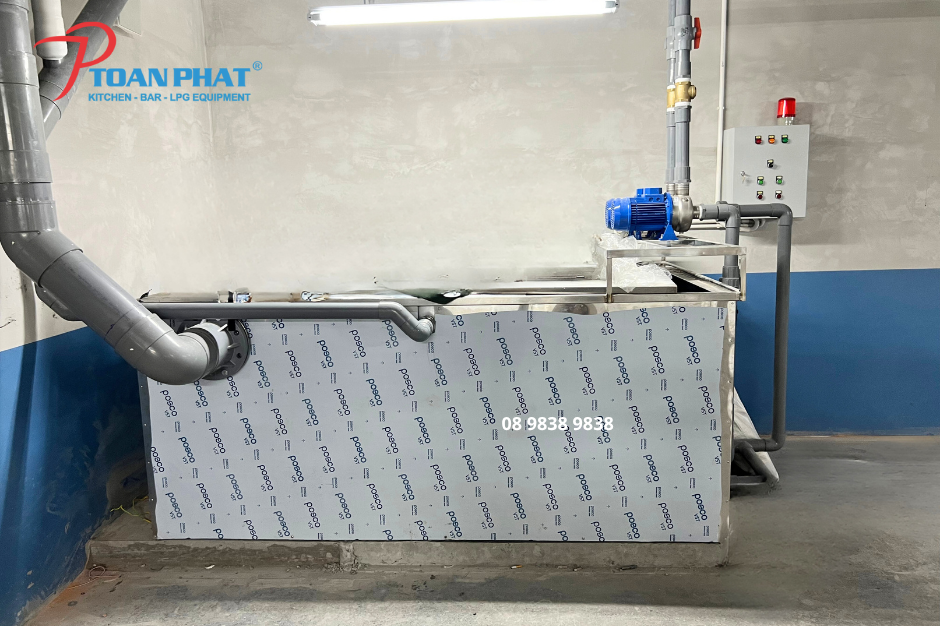 Kích thước bể tách mỡ tiêu chuẩn & Cách lựa chọn phù hợp 4 Bể mỡ do Toàn Phát cung cấp cho siêu thị coopmart