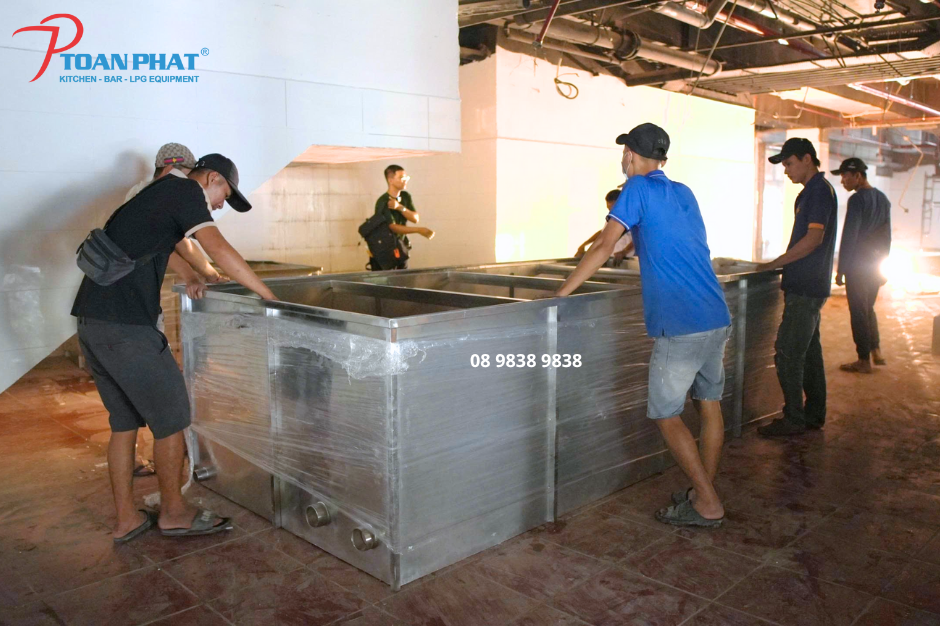 BỂ TÁCH MỠ INOX TOÀN PHÁT 17 Toàn Phát thi công và lắp đặt cho bể mỡ tổng