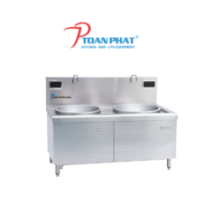 Bếp á điện từ đôi liền chảo Okinaga