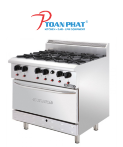 BẾP ÂU 6 HỌNG CÓ LÒ LƯỚNG BERJAYA DRO6L