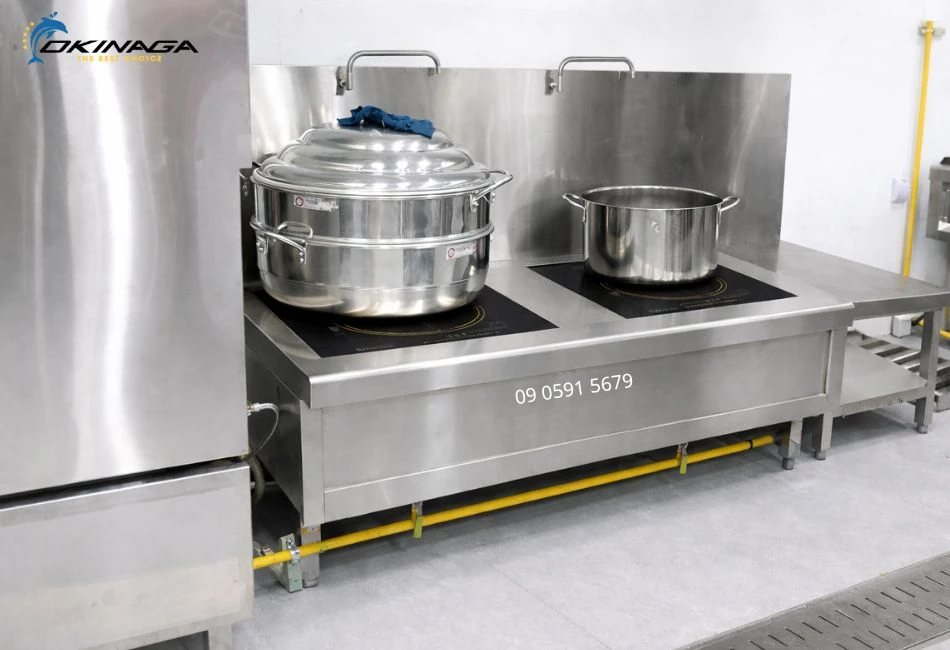 Ứng dụng thực tế của Bếp Á điện từ công nghiệp đôi 8KW
