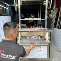 Bếp nướng BBQ than inox 2 tầng