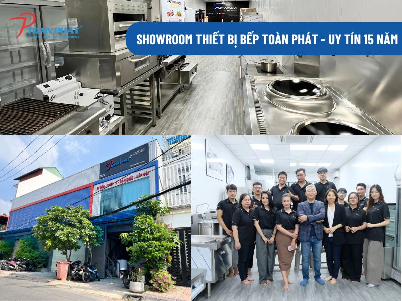 Lò nướng than inox 304 cao cấp - Nhận thiết kế theo yêu cầu 11 Showroom thiết bị bếp Toàn Phát