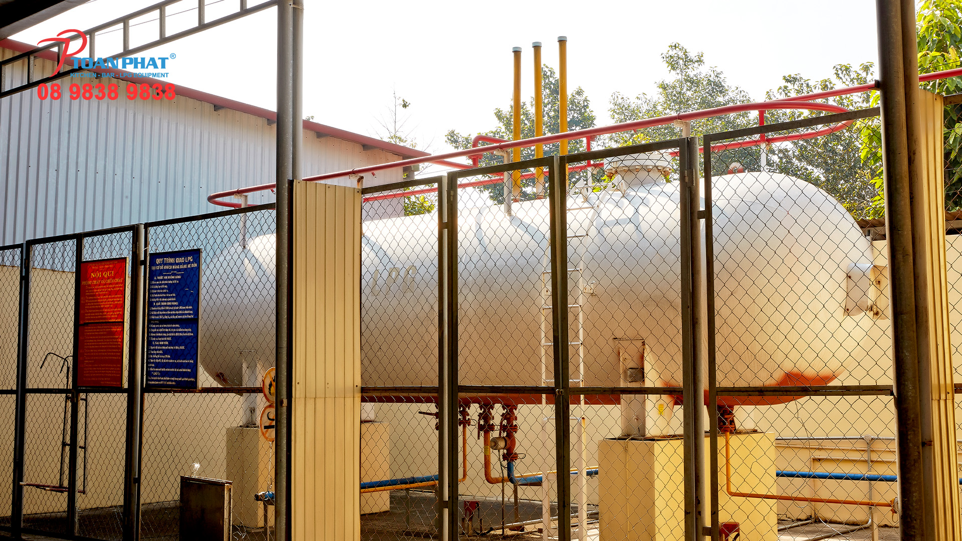 BỒN GAS CÔNG NGHIỆP 7 Toàn Phát thi công bồn gas công nghiệp chuẩn kỹ thuật – đạt tiêu chuẩn PCCC.