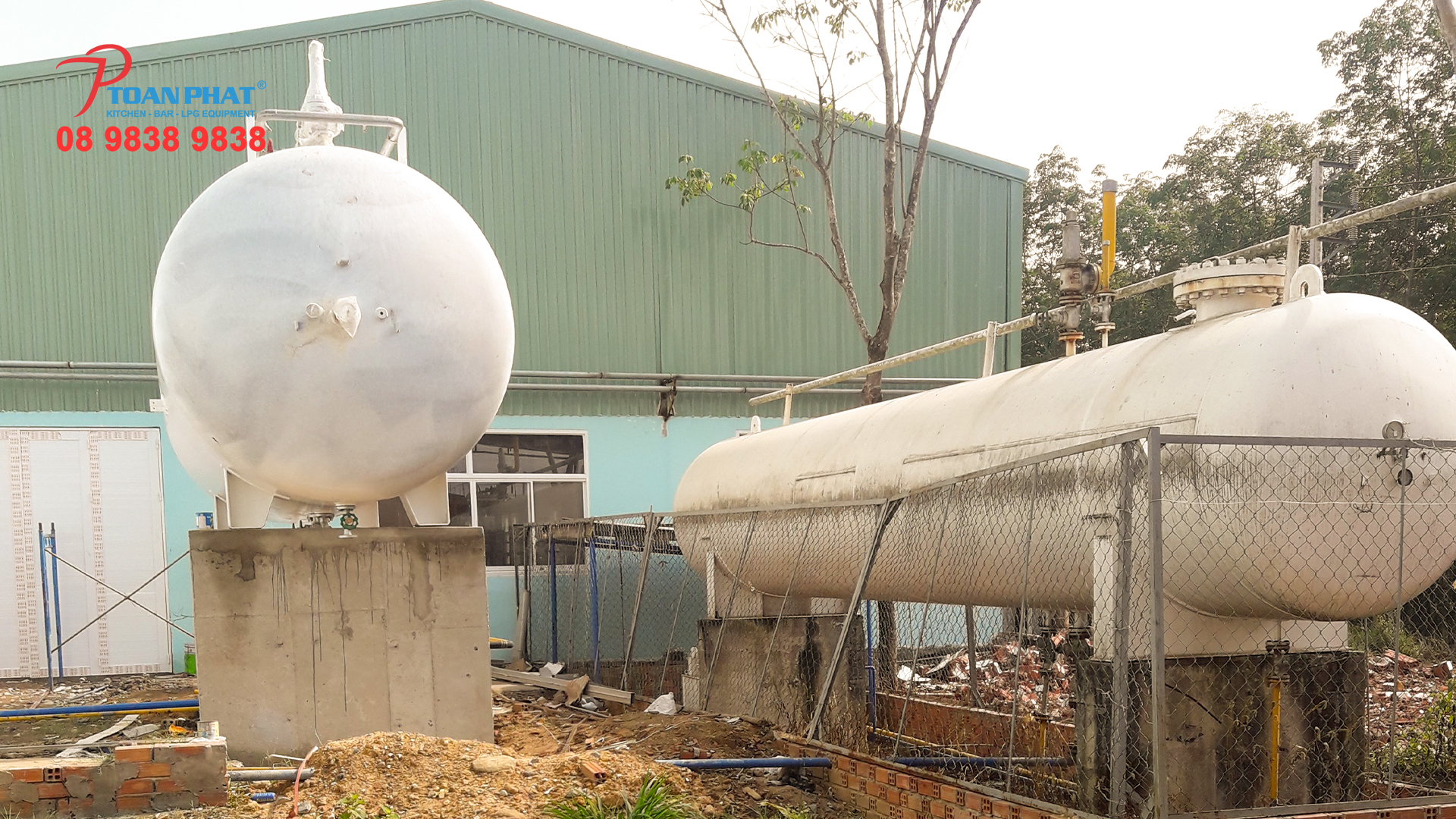 BỒN GAS CÔNG NGHIỆP 6 Toàn Phát lắp đặt hệ thống gas bền bỉ, vận hành ổn định