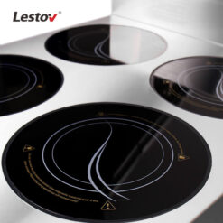 BẾP ĐIỆN TỪ CÔNG NGHIỆP 6 HỌNG HỘC TỦ LESTOV LT-B300IV-B135 5 ceramic induction hob for resaturant