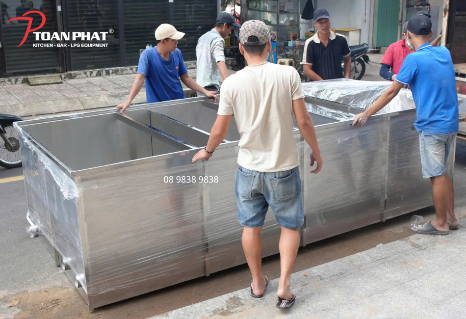 Kích thước bể tách mỡ tiêu chuẩn & Cách lựa chọn phù hợp 5 Bể mỡ tổng do Toàn Phát sản xuất trực tiếp tại xưởng bằng inox 304 cao cấp