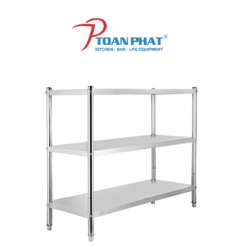 KỆ PHẲNG INOX 3 TẦNG