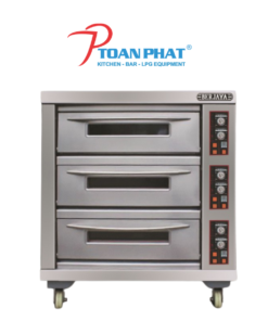 LÒ NƯỚNG BÁNH ĐIỆN 3 TẦNG 9 KHAY BERJAYA BJY-E25KW-3BD