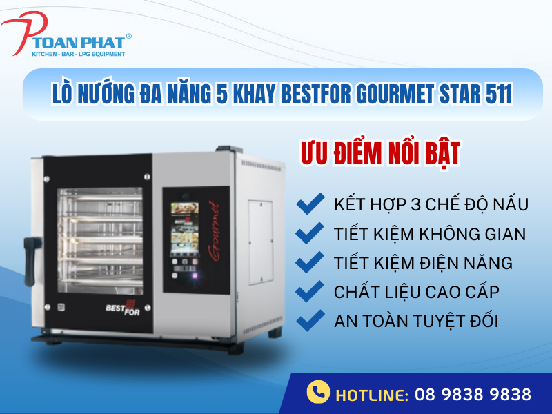 LÒ NƯỚNG ĐA NĂNG 5 KHAY BESTFOR GOURMET STAR 511 2 Ưu điểm lò nướng đa năng 5 KHAY BESTFOR GOURMET STAR 511