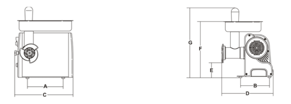 máy xay thịt TC12