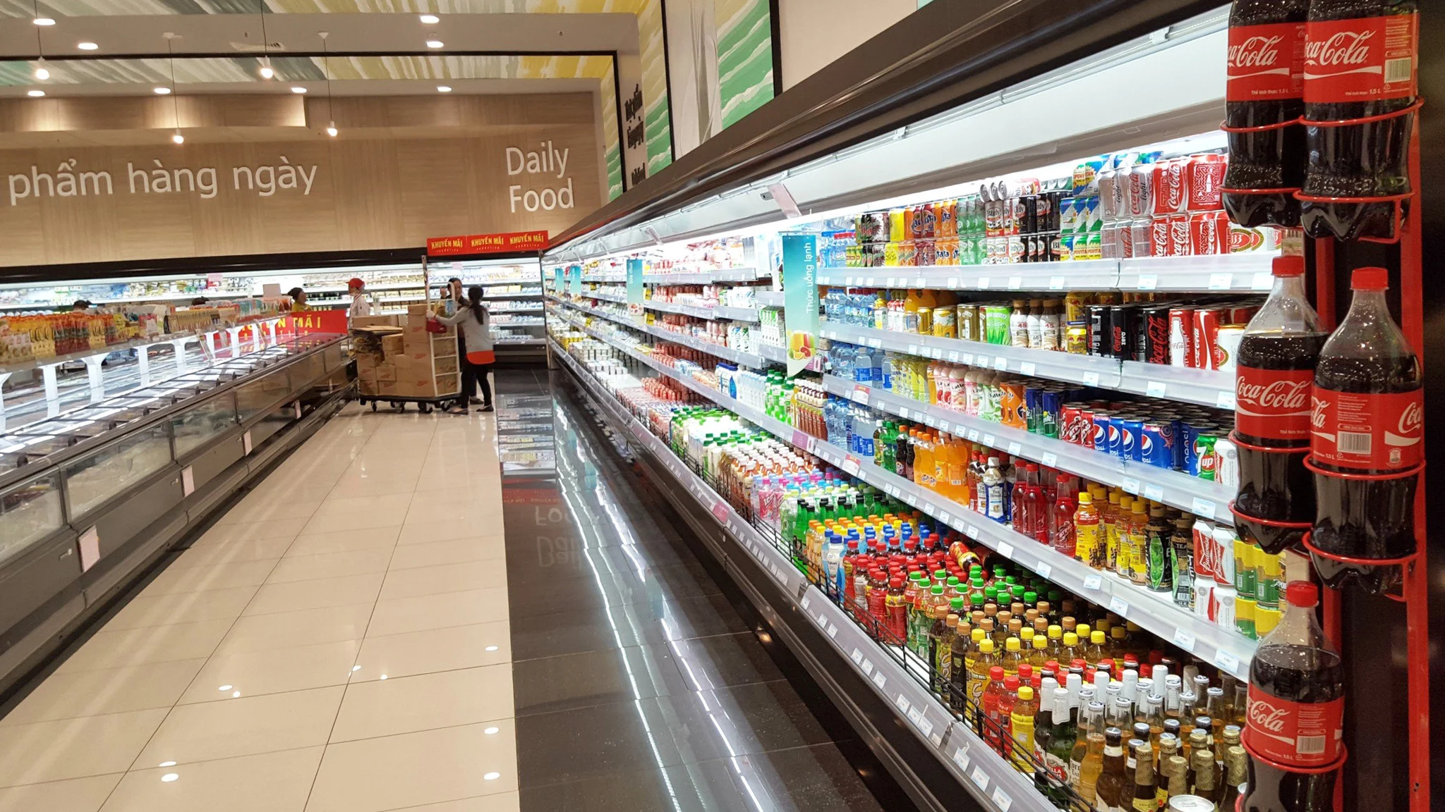 TỦ MÁT TRƯNG BÀY 2 CÁNH KÍNH OKINAGA 2 Siêu thị và minimart
