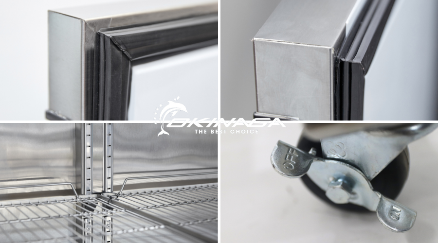 Tủ đông cánh Inox Okinaga Tủ đông cánh Inox Okinaga