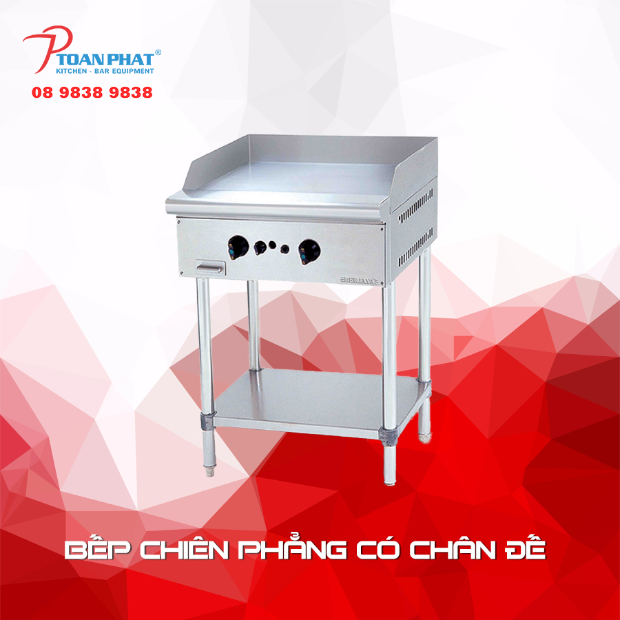 bếp chiên phẳng có chân đế berjaya