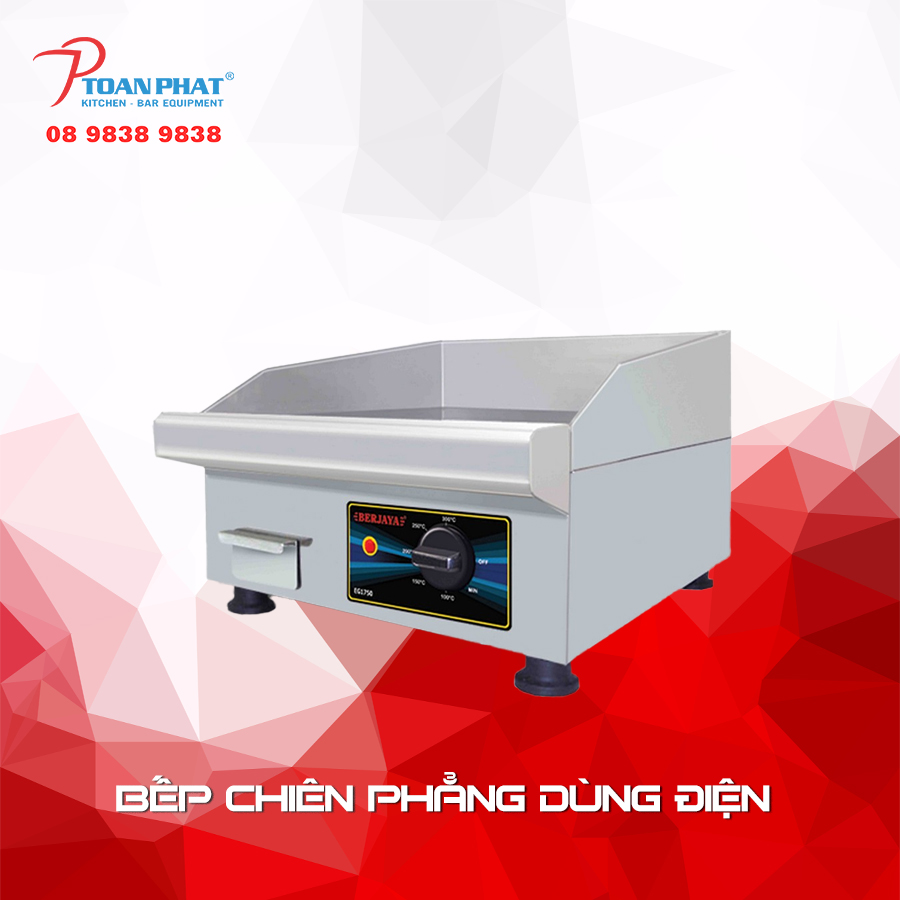 thiet20bi203-3 bếp chiên phẳng dùng điện berjaya