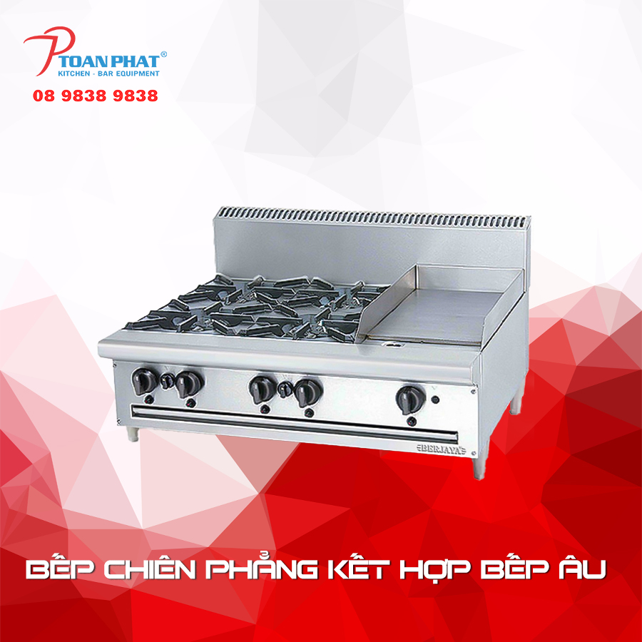 bếp chiên phẳng kết hợp bếp âu berjaya