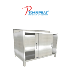 BÀN TỦ CỬA LÙA KHÔNG KỆ GIỮA CÓ GÁY