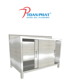 BÀN TỦ CỬA LÙA KHÔNG KỆ GIỮA CÓ GÁY