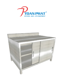 TỦ CỬA LÙA CÓ KỆ GIỮA CÓ GÁY