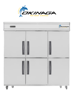 TỦ ĐÔNG MÁT 6 CÁNH ĐỨNG QUẠT GIÓ OKINAGA