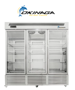 TỦ MÁT TRƯNG BÀY ĐỨNG 3 CÁNH KÍNH OKINAGA