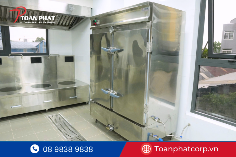 Tủ nấu cơm công nghiệp tiết kiệm thời gian