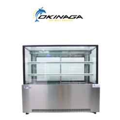 TỦ TRƯNG BÀY BÁNH 1M5 OKINAGA (TRẮNG, ĐEN, INOX)