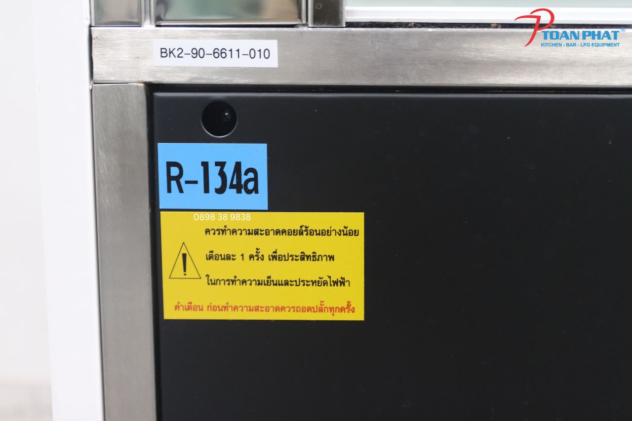 TỦ TRƯNG BÀY BÁNH 1M8 OKINAGA (TRẮNG, ĐEN, INOX) 4 tu trung bay banh Okinaga3