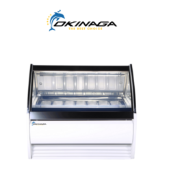 TỦ ĐÔNG TRƯNG BÀY KEM CÁNH KÍNH OKINAGA