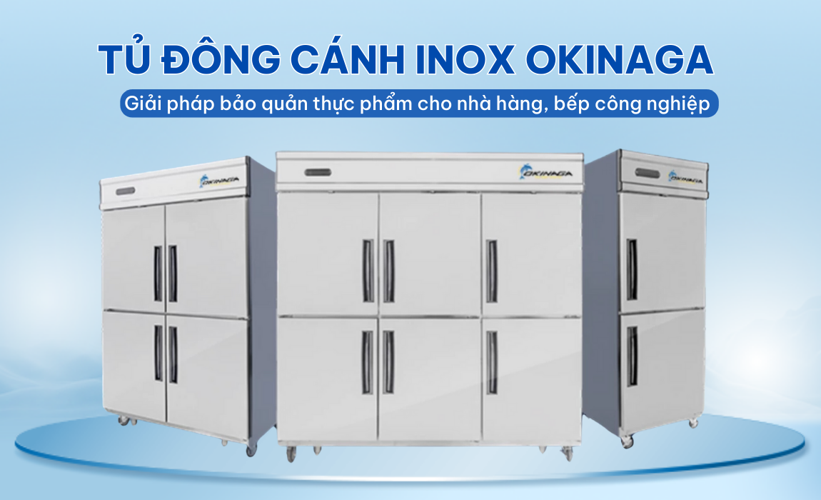 Tủ đông 6 cánh đứng Okinaga Tủ đông 6 cánh đứng Okinaga