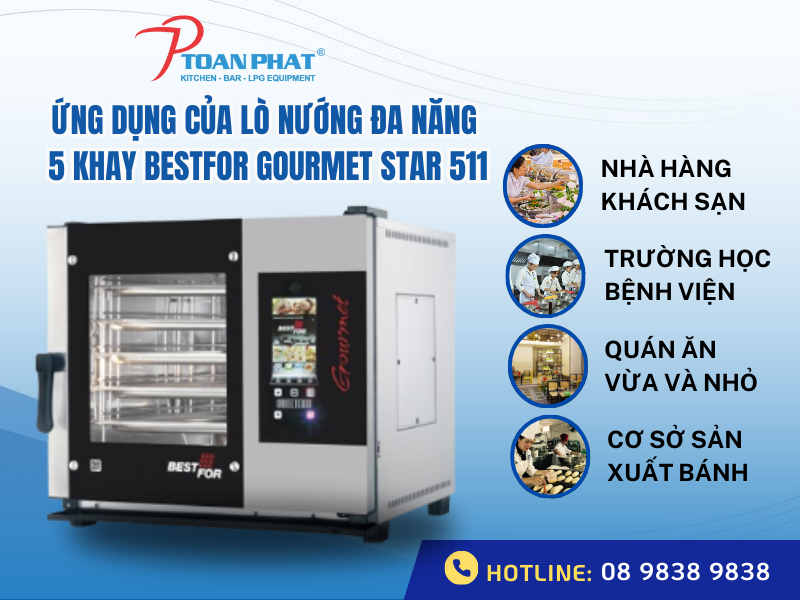 LÒ NƯỚNG ĐA NĂNG 5 KHAY BESTFOR GOURMET STAR 511 3 Ứng dụng lò nướng 5 khay BESTFOR GOURMET STAR 511