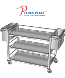 XE ĐẨY THU GOM THỨC ĂN INOX